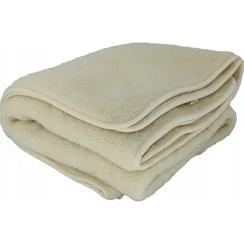 Prostěradlo Deka Runex vlněná 200 cm x 140 cm bílá