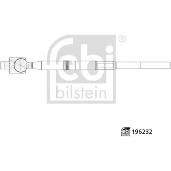 Čep řízení Axiální kloub příčného táhla řízení FEBI BILSTEIN 196232