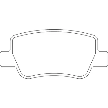 Brzdová destička Sada brzdových destiček, vždy 4 kusy v sadě MOTAQUIP LVXL1621