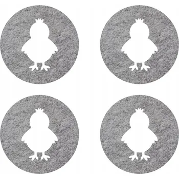 Obraz Kulatý plst podložka 10 x 10 cm