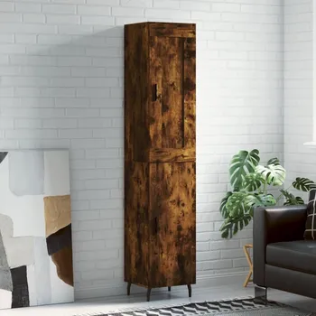 Příborník do zásuvky zahrada-XL Skříň highboard kouřový dub 34,5 x 34 x 180 cm kompozitní dřevo 3200150