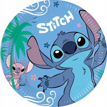 Party nádobí Talířky Procos Stitch & Angel 23 cm 8 ks