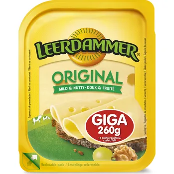 CZ distribuce LEERDAMMER sýr plátky chlaz. 260 g