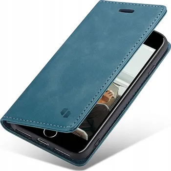 Pouzdro na mobilní telefon Flipové pouzdro Spacecase modré kožené pro iPhone 7/8/SE 2020/2022