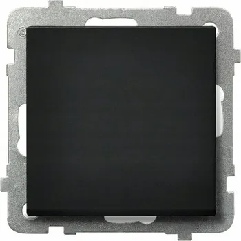 vypínač Jednopólový spínací vypínač Klasik, Zápustný Ospel černý ŁP-21R/m/33