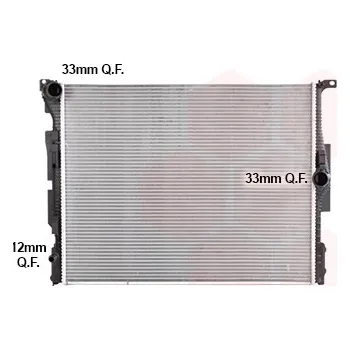 Chladič motoru Chladič vody pro motor VAN WEZEL 06012736