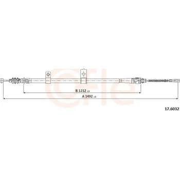 Auto-moto Tažné lanko, parkovací brzda COFLE CFE17.6032