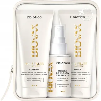 Vlasová regenerace L' Biotica Biovax Cestovní Sada Botu Filler Treatment 75 ml + 75 ml + 50 ml