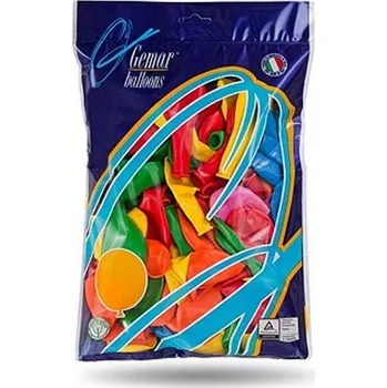 Balónek BAREVNÉ FÓLIOVÉ BALÓNKY SADA 100 kusů GODAN PÁRTY balónky MIX BAREV