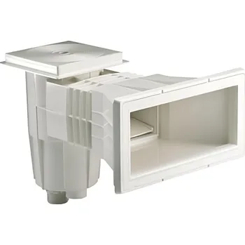 Eurostandard Skimmer pro betonový bazén Clevelings Široké hrdlo, 5000 l/h, regulace pomocí plovoucí jednotky, pr. 50 mm a 6/4˝