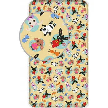 Prostěradlo Bing Prześcieradło Bawełniane s Gumou 90x200 cm do Dětské Postele