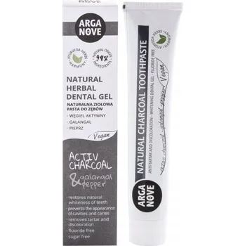 zubní pasta Ájurvédská bělící zubní pasta s aktivním uhlím 100g Arganove