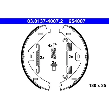 Lanko parkovací brzdy Sada brzdových čelistí parkovací brzdy ATE 03.0137-4007.2