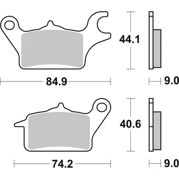 Brzdová destička Sada brzdových destiček, vždy 4 kusy v sadě BREMBO 07112