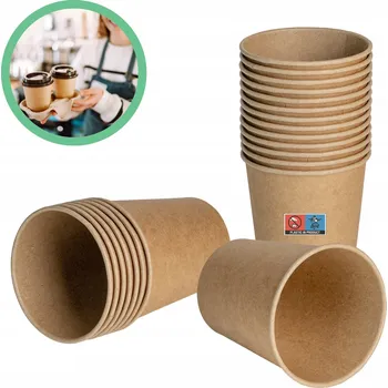 Jednorázové nádobí Papírové kelímky 250 ml 100 ks