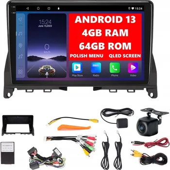 Auto Hi-Fi Autorádio DVRMEDIA pro MERCEDES W204 Android AUTO / CarPlay / 4GB+64GB 2-DIN