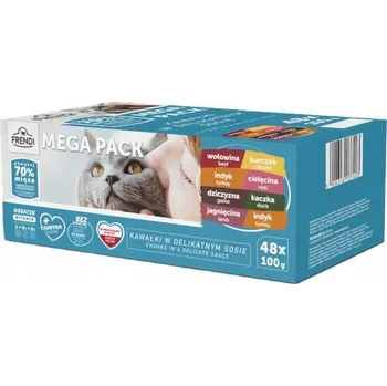 Krmivo pro kočku Vlhké krmivo pro kočky Frendi kapsička mix chutí 48x100 g
