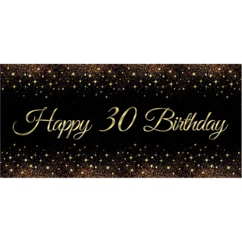 Plakát Plakát k narozeninám Happy Birthday 30, 70x33 cm