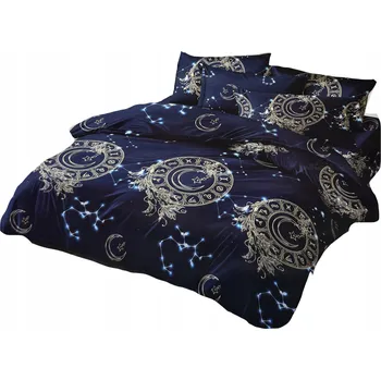 Povlečení SADA POVLEČENÍ 160x200 SATÉN 3 Č. + 2 POVLAKY NA POLŠTÁŘE 70x80 ORNAMENTY