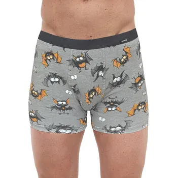 Boxerky Pánské boxerky CORNETTE TATTOO 280/252 BAT šedá XXL 0