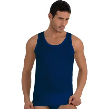 Pánské tílko Pánské jednobarevné tílko vzor U1000 Risveglia Barva/Velikost: modrá tmavá / M/L