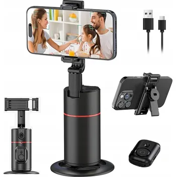 GIMBAL DRŽÁK NA TELEFON 360° SLEDOVÁNÍ OBLIČEJE S OVLÁDÁNÍM GESTY + DÁLKOVÉ OVLÁDÁNÍ