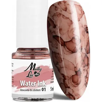 Přípravek na nehty Akvarelové inkousty MollyLac ART pro zdobení nehtů Č. 1