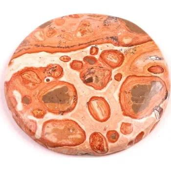 Přírodní kámen Kabošon Leopardit č.6907 (34x5mm)