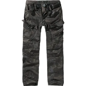 Pánské kalhoty Pánské kalhoty kapsáče BRANDIT Adven Slim Fit vojenské Dark Camo XL