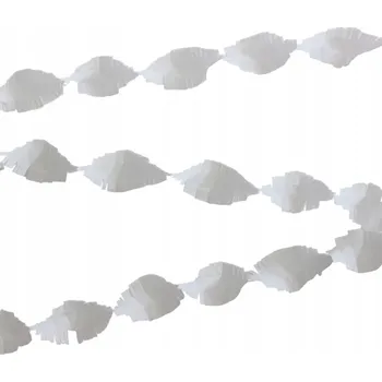 Girlanda z krepového papíru WE FIESTA PARTY 600 cm bílá