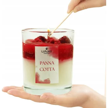 Svíčka VOŇAVÁ SVÍČKA SÓJOVÁ Panna Cotta MINI RUČNĚ VYRÁBĚNÁ LUNARI