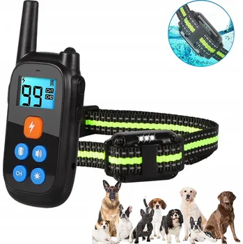 Obojek pro psa Elektrický výcvikový obojek pro psy s dosahem 800 m – s dálkovým ovládáním, pro malé i velké psy