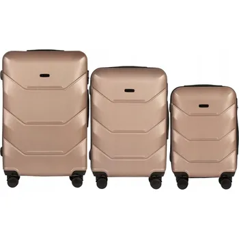 Wings Sada tvrdých kufrů ABS Peacock 3.0, 198 l