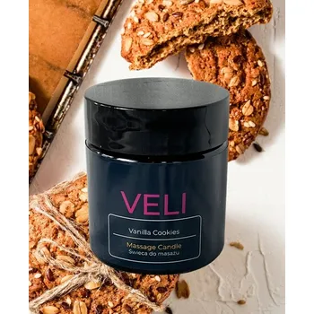 Svíčka Masážní svíčka Vanilkové sušenky 80 ml