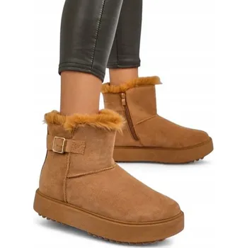 Dámská zimní obuv Dámské sněhule AURELIA CLASSICO velbloudí barvy 36