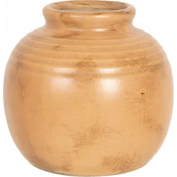 Váza Oranžovo-hnědá váza Lennart - 8x8 cm