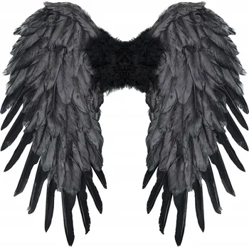 Andělská křídla černá 50x50 cm Halloween