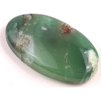 Přírodní kámen Kabošon Chrysopras č.5516 (31x17x7mm)