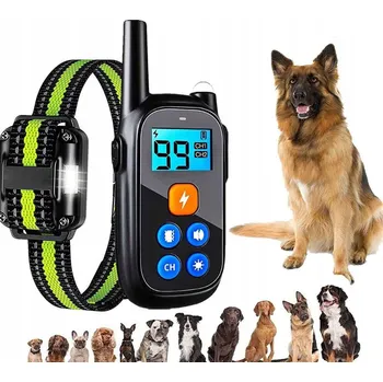 Obojek pro psa ELEKTRICKÝ VÝCVIKOVÝ OBOJEK PRO PSA S DOSAHEM 800M + DÁLKOVÉ OVLÁDÁNÍ