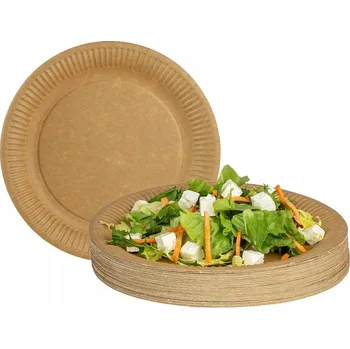 Talíř Talíře Abc-Pak Nature 15 cm hnědé 100 ks