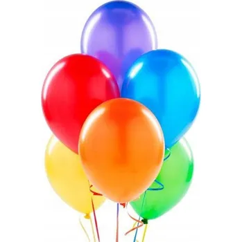Balónek Latexové balónky metalické velké barevné 25 ks