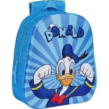 Sportovní batoh Dětský batoh Kačer Donald 3D Modrá (27 x 33 x 10 cm)