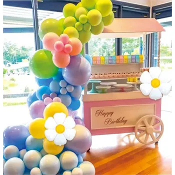 Balónek Sada balónků Sedmikrásky girlanda stěna balónky 74 ks