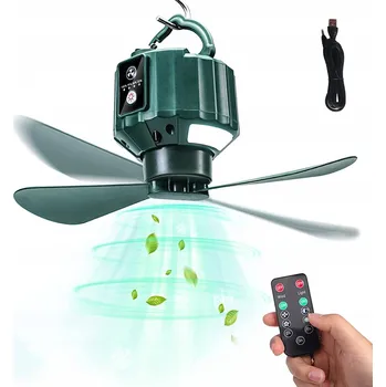 Domácí ventilátor STROPNÍ VENTILÁTOR DO STANU S LED SVĚTLEM + DÁLKOVÉ OVLÁDÁNÍ