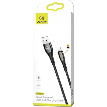 Datový kabel Kabel Usams USB - Apple Lightning 1,2 m černý