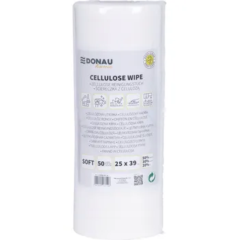 Utěrka Utěrka DONAU HOME s 50% celulózou, měkká role, 25x3 9 Cm 50 listů, bílá