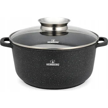 Hrnec Hrnec 5,6L 26 cm, nepřilnavý povrch, skleněná poklice