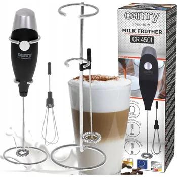 Šlehač mléka Napěňovač mléka Camry Černý (CR 4501)