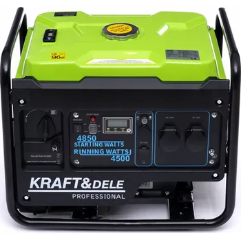 Elektrocentrála Jednofázová přenosná elektrocentrála Kraft&Dele 4850 W, benzínová