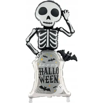Balónek Fóliový balónek Kostlivec na hrob 58x120,5 cm Halloween